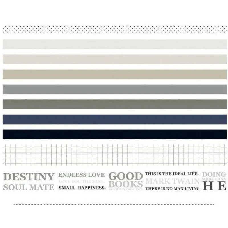 Monochrome Washi Tape Set