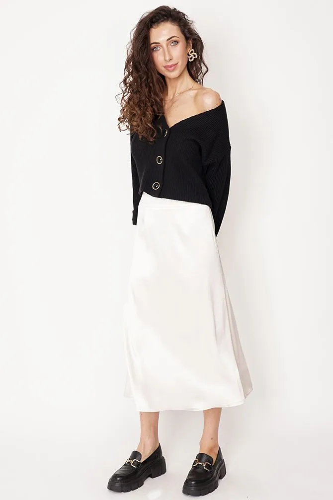 Nancy Cotton Cardigan Black