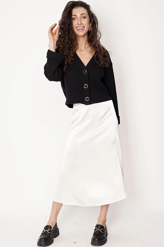 Nancy Cotton Cardigan Black