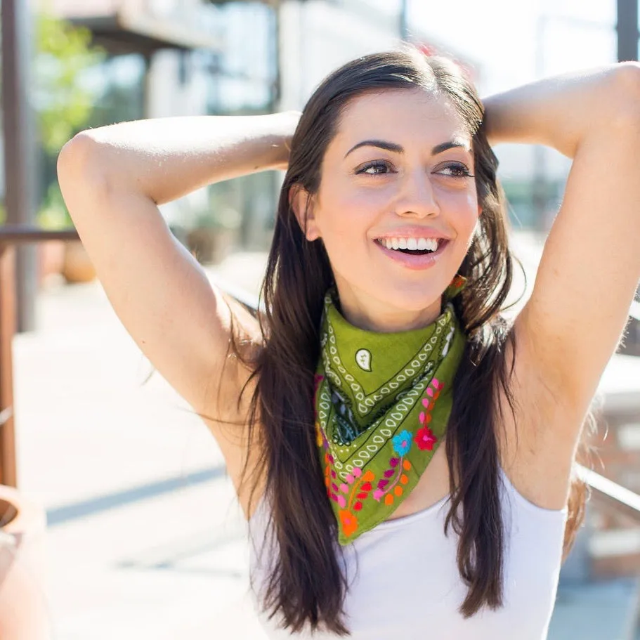 Neck scarf with Cactus (Assorted Colors)