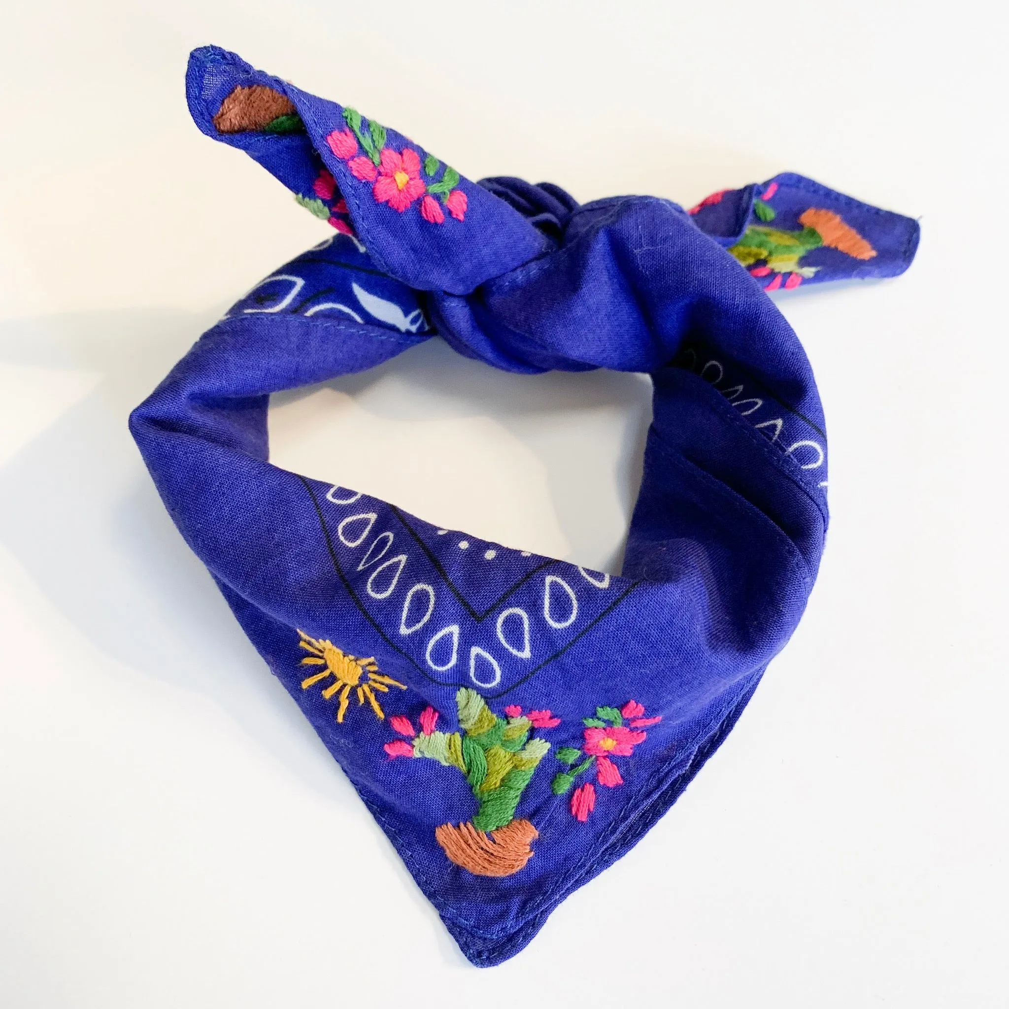 Neck scarf with Cactus (Assorted Colors)