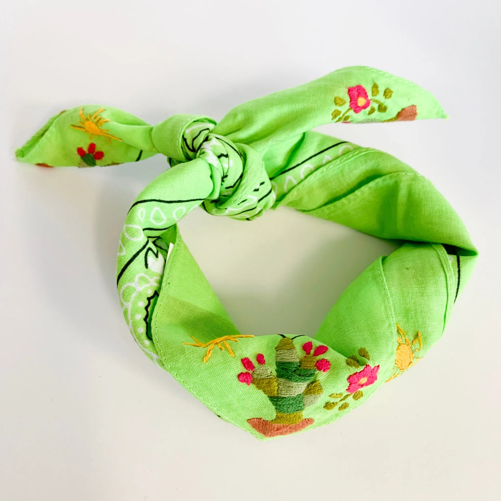 Neck scarf with Cactus (Assorted Colors)