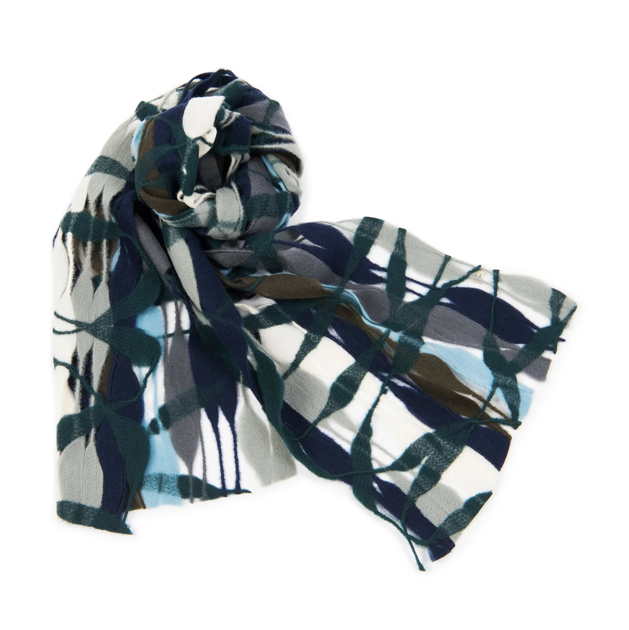 Nuno Threadstray Felted Wool Scarf - Cool Multi