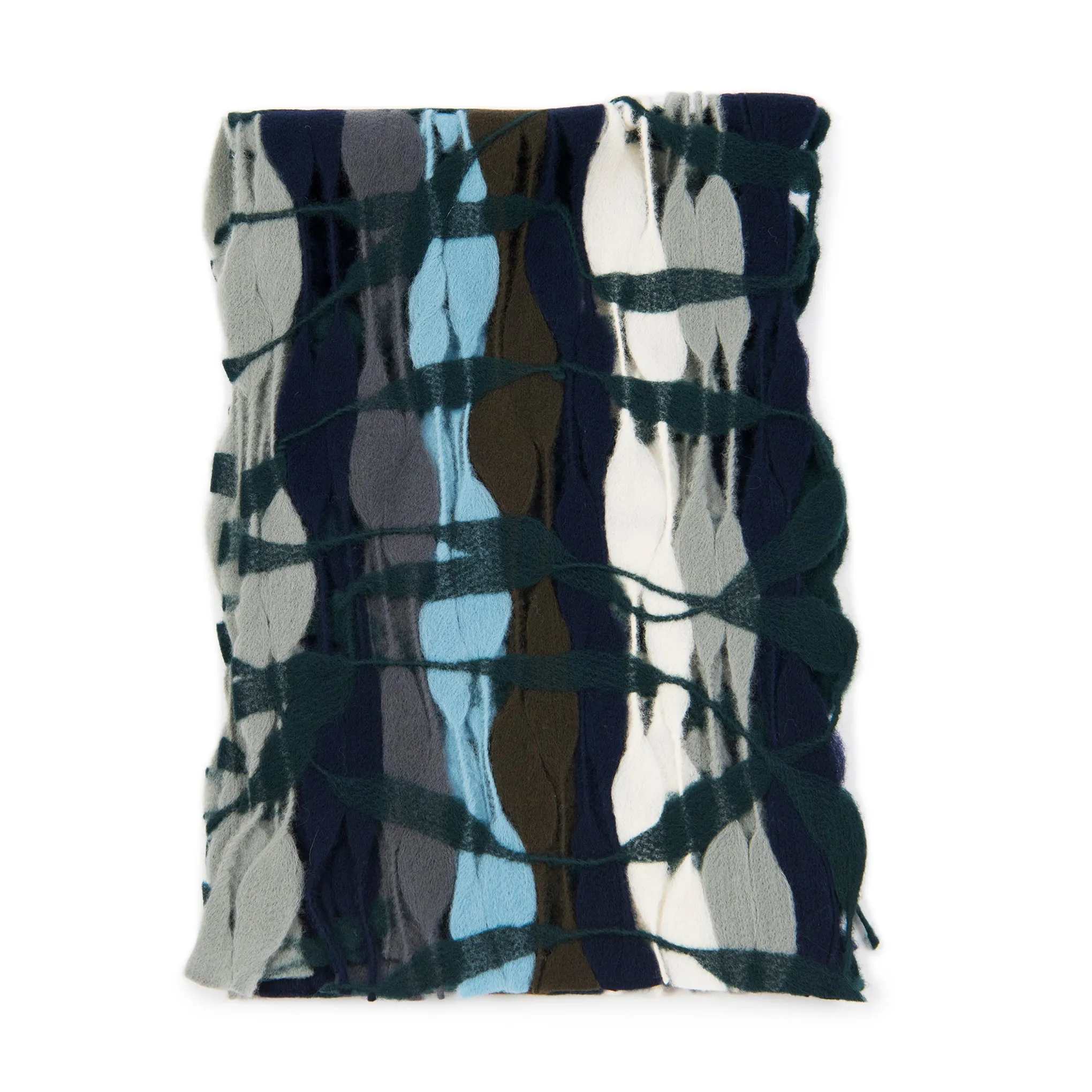 Nuno Threadstray Felted Wool Scarf - Cool Multi