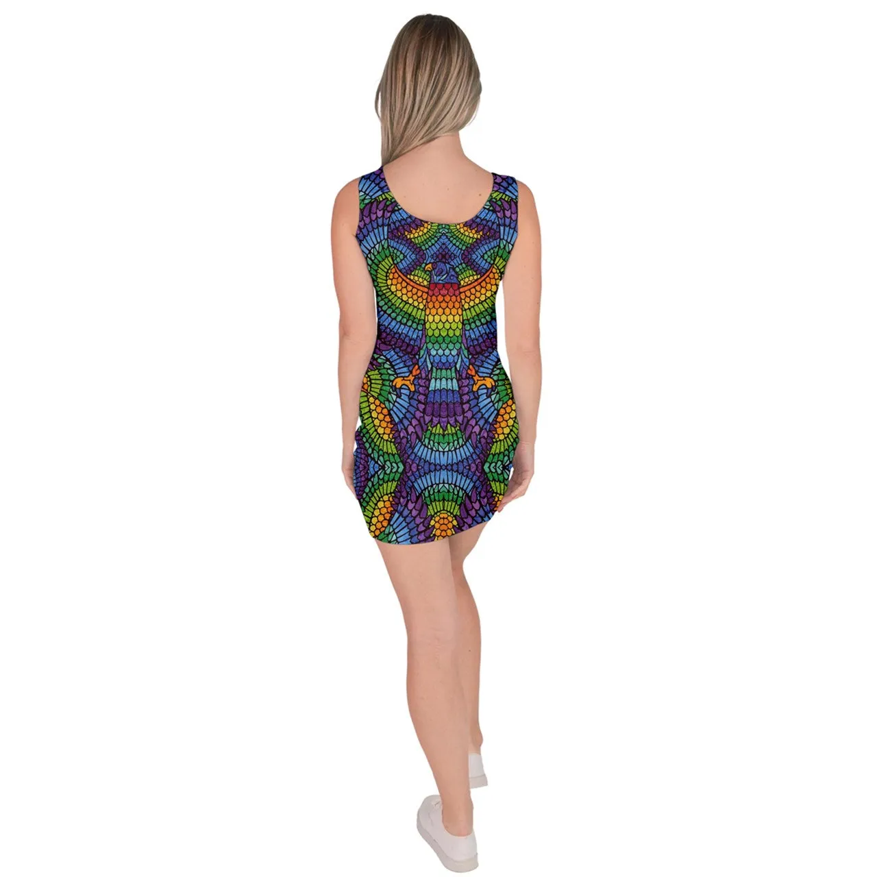Rainbow Falcon of Horus Bodycon Dress