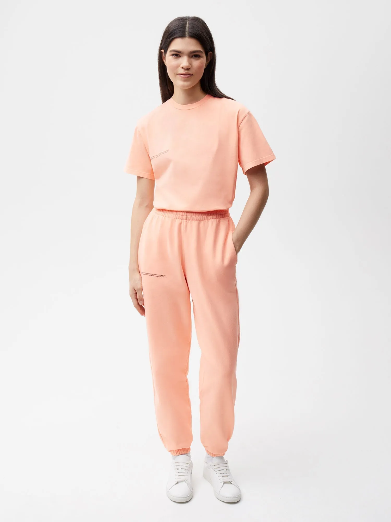 Re-Color Track Pants—apricot orange