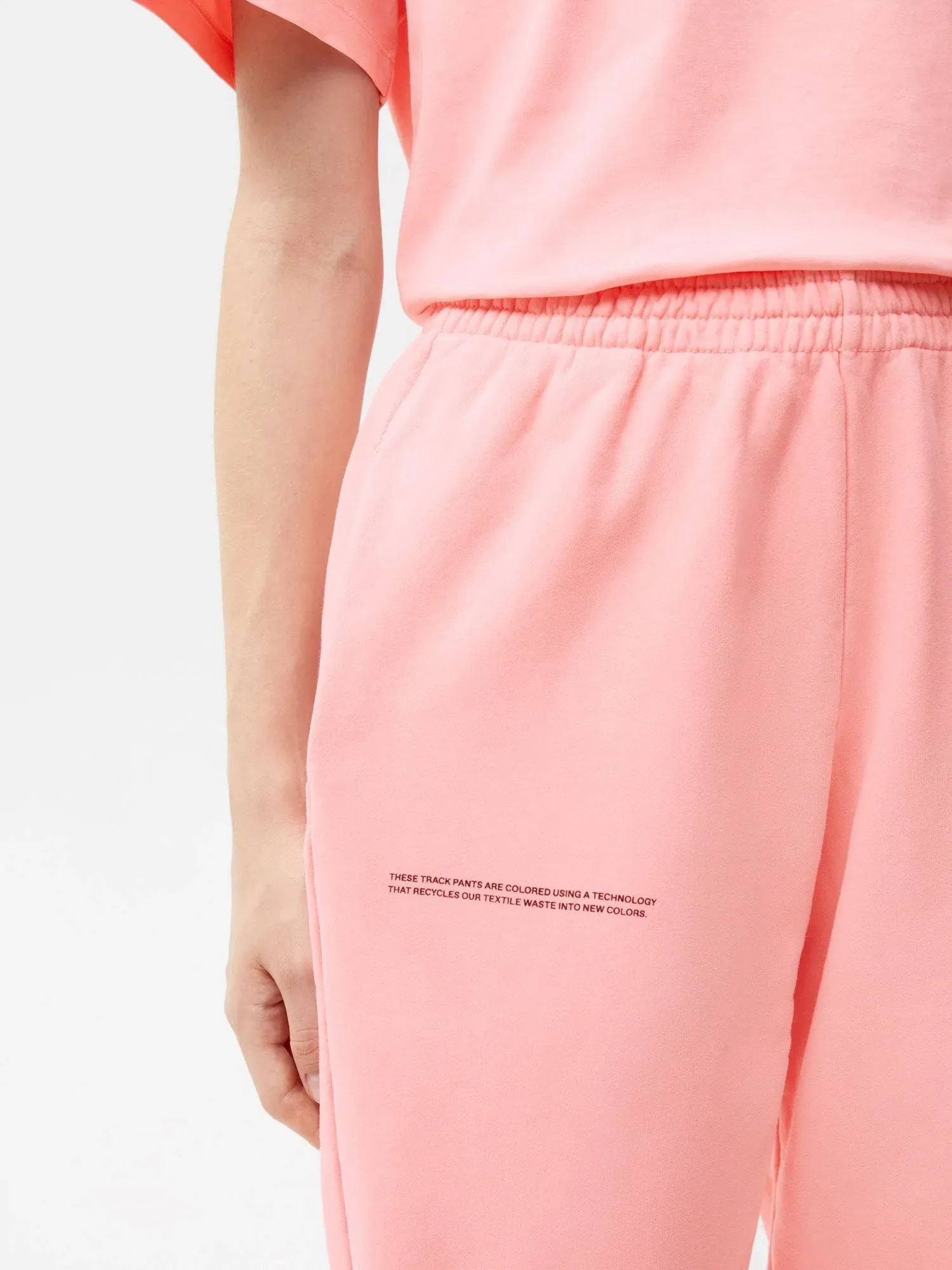 Re-Color Track Pants—coral pink