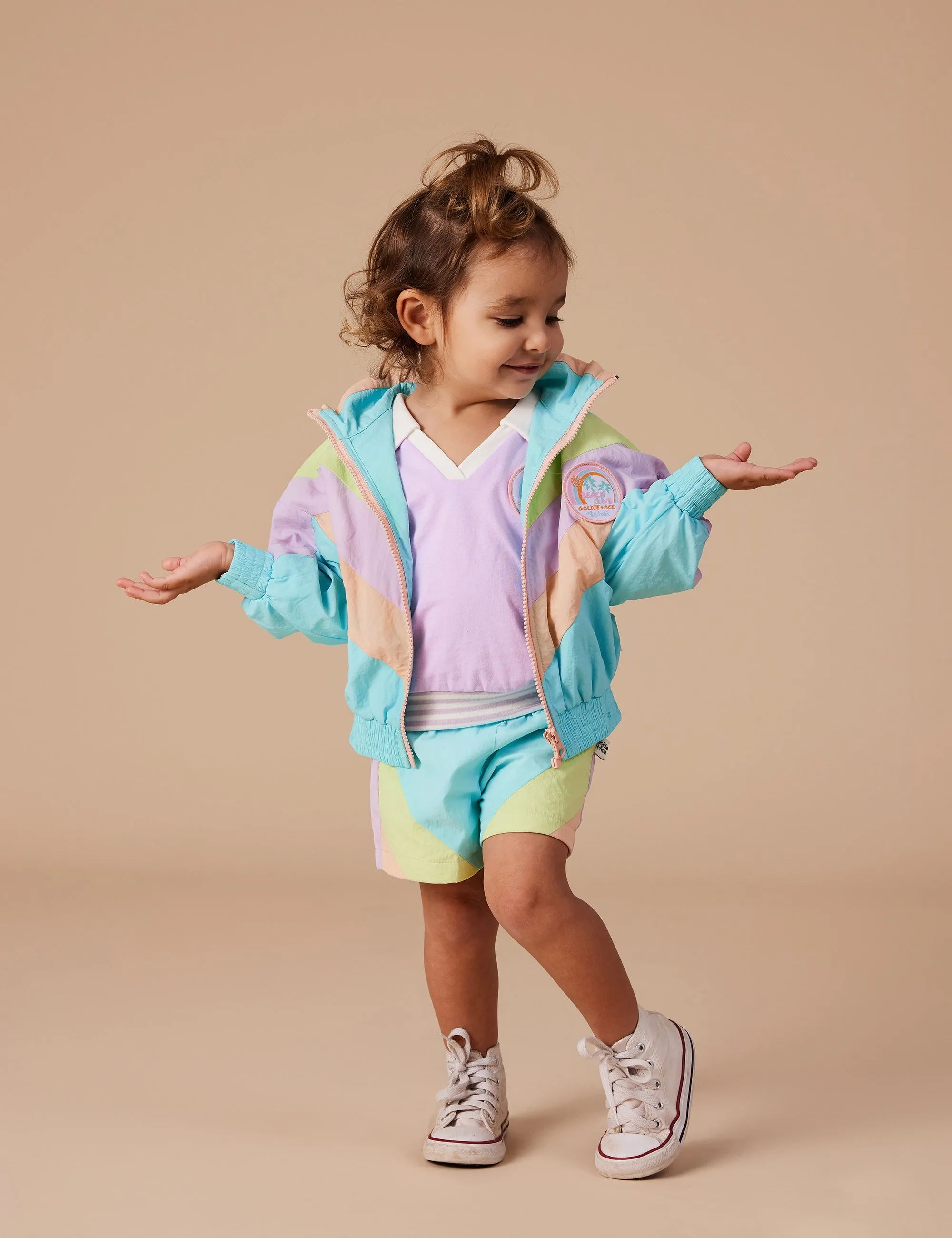 Retro Lightweight Sporty Shorts Lagoon Multi