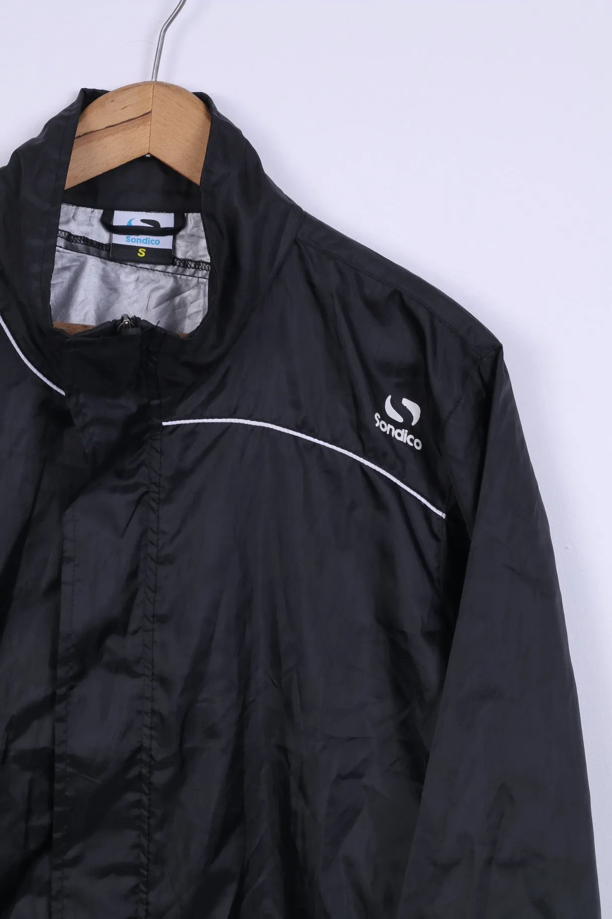 Sondico Mens S Track Top Jacket Black Sport Training