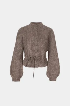 Sophia Chunky Cardigan Brown