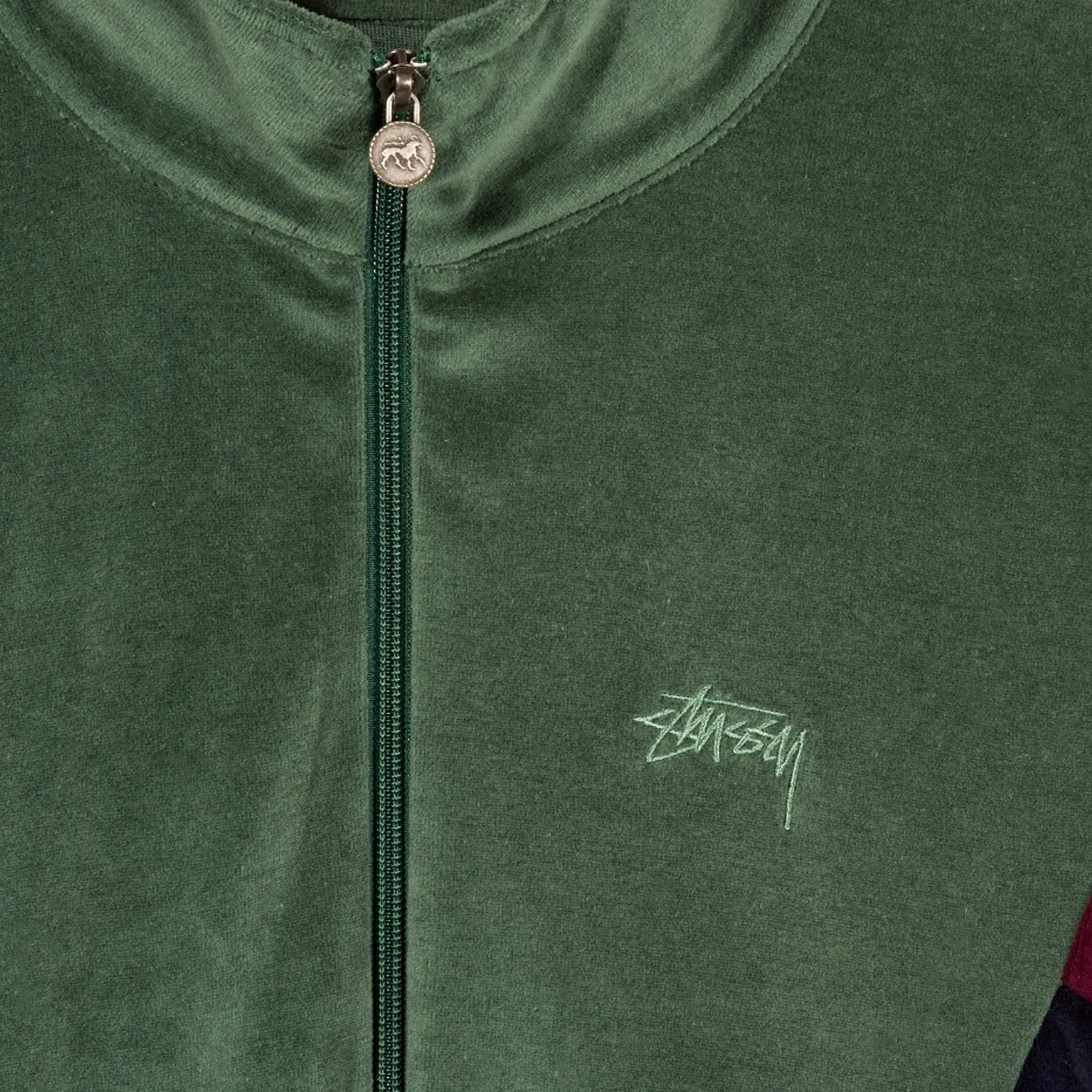 Stussy Velour Paneled Track Jacket [115393]
