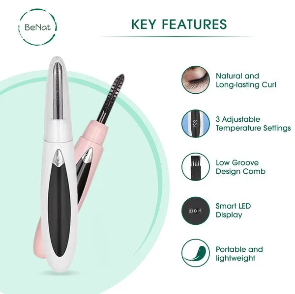 TEEK - White Electric Eyelash Curler
