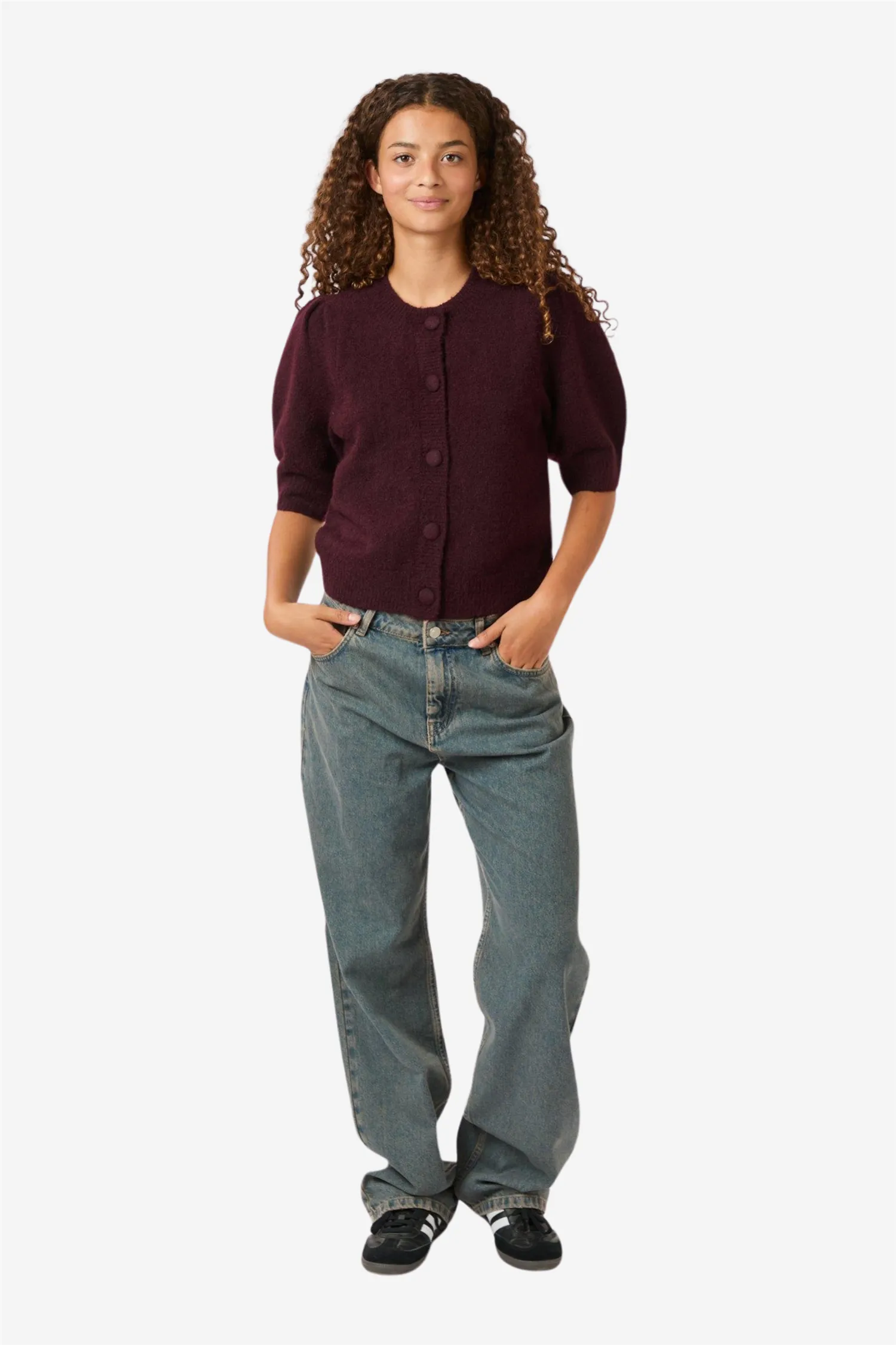 Trudy Knit Cardigan Wine