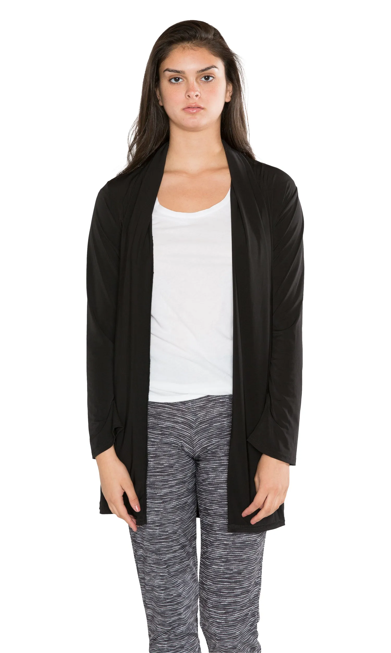 Viereck Luca Tie Waist Cardigan-BLK