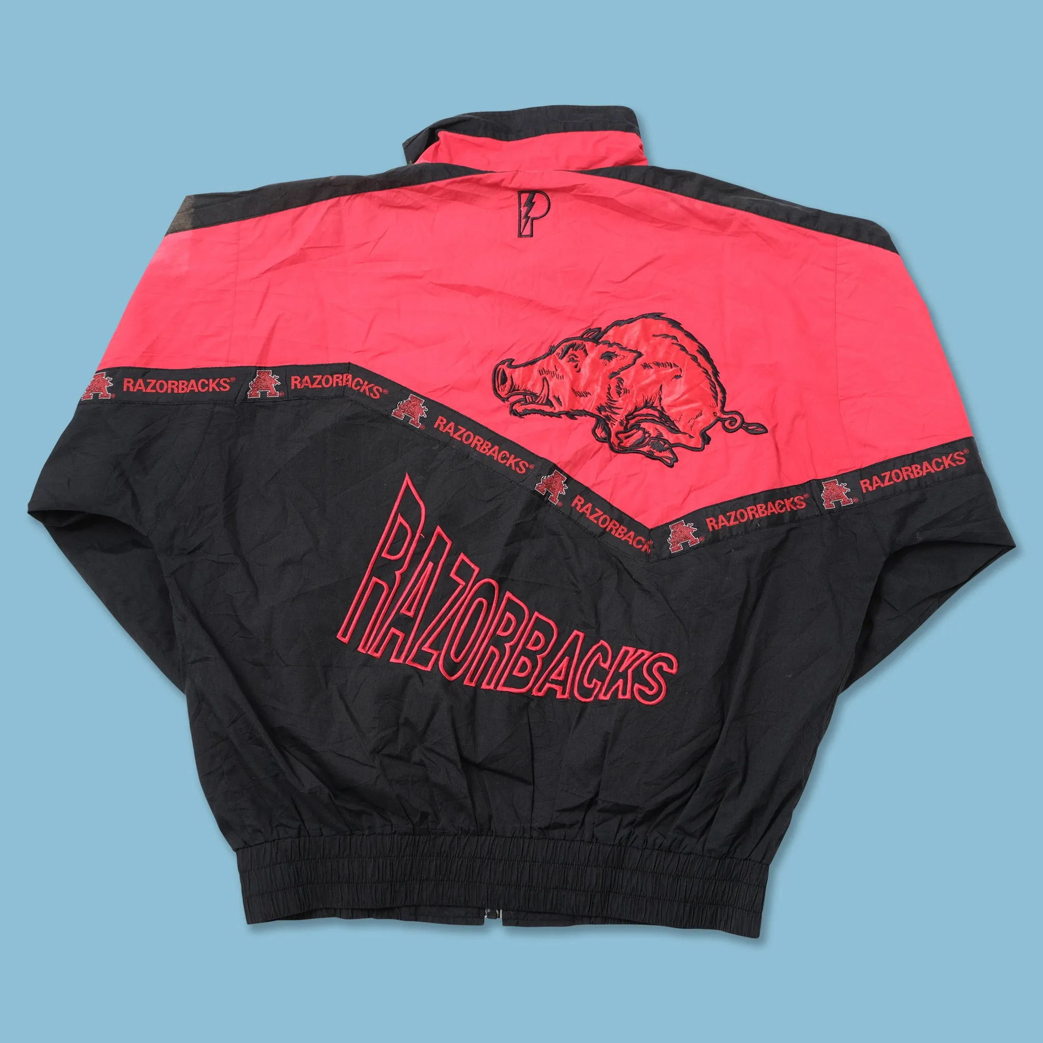 Vintage Arkansas Razorbacks Track Jacket Large