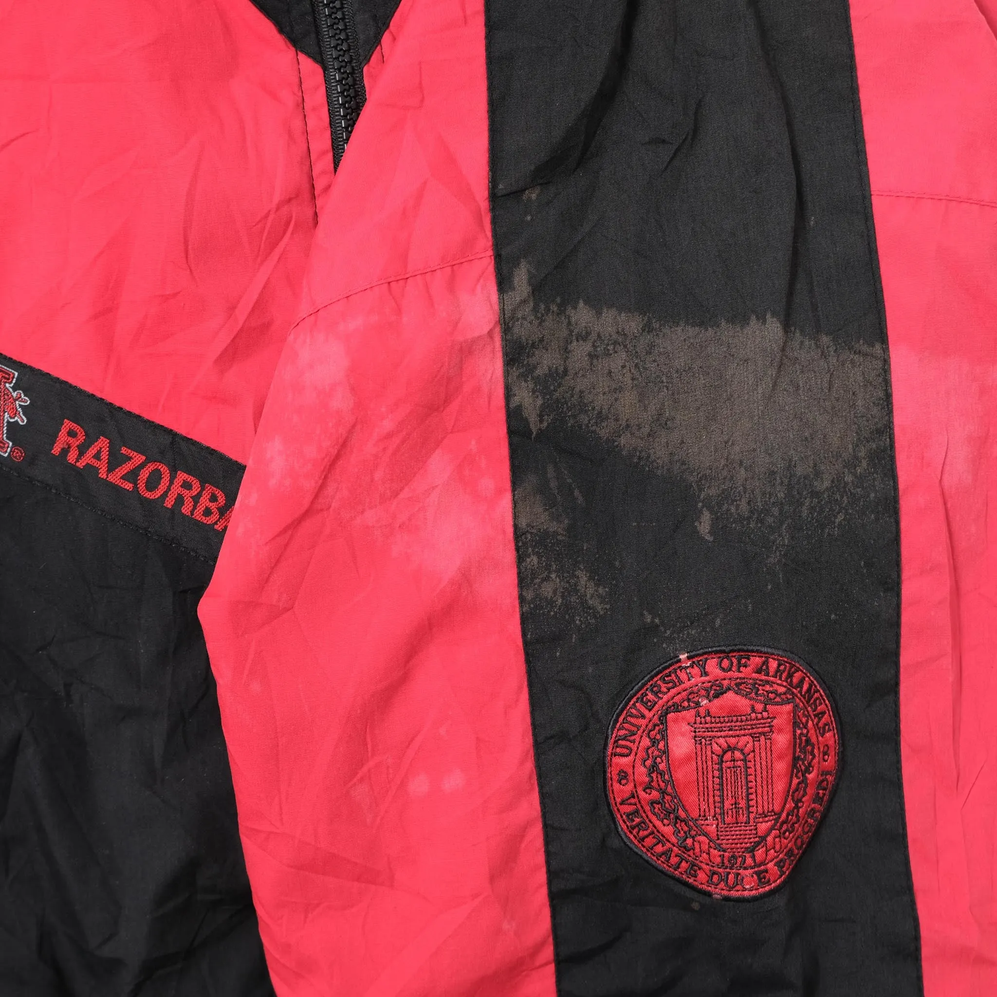 Vintage Arkansas Razorbacks Track Jacket Large