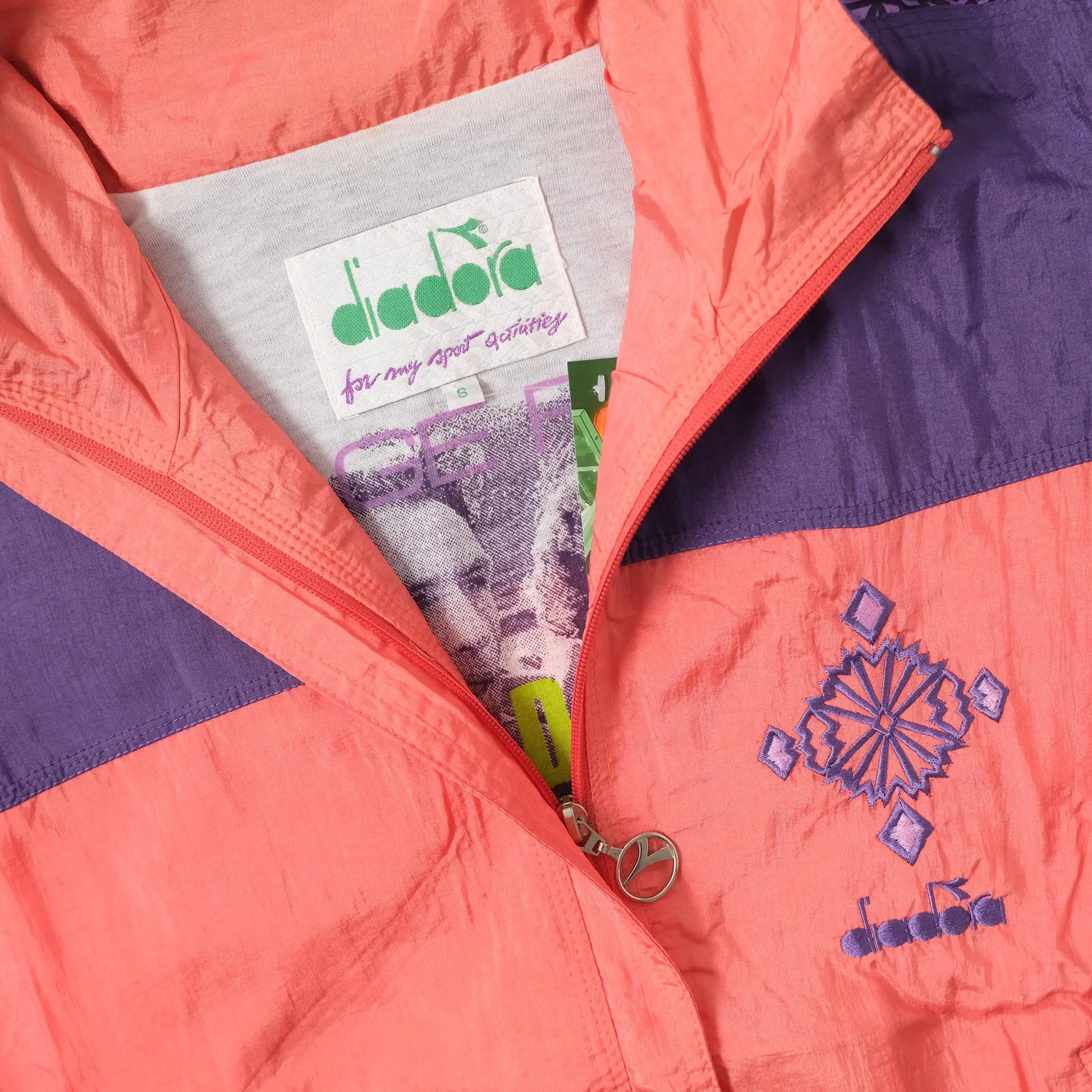Vintage Diadora Women's Track Jacket Small