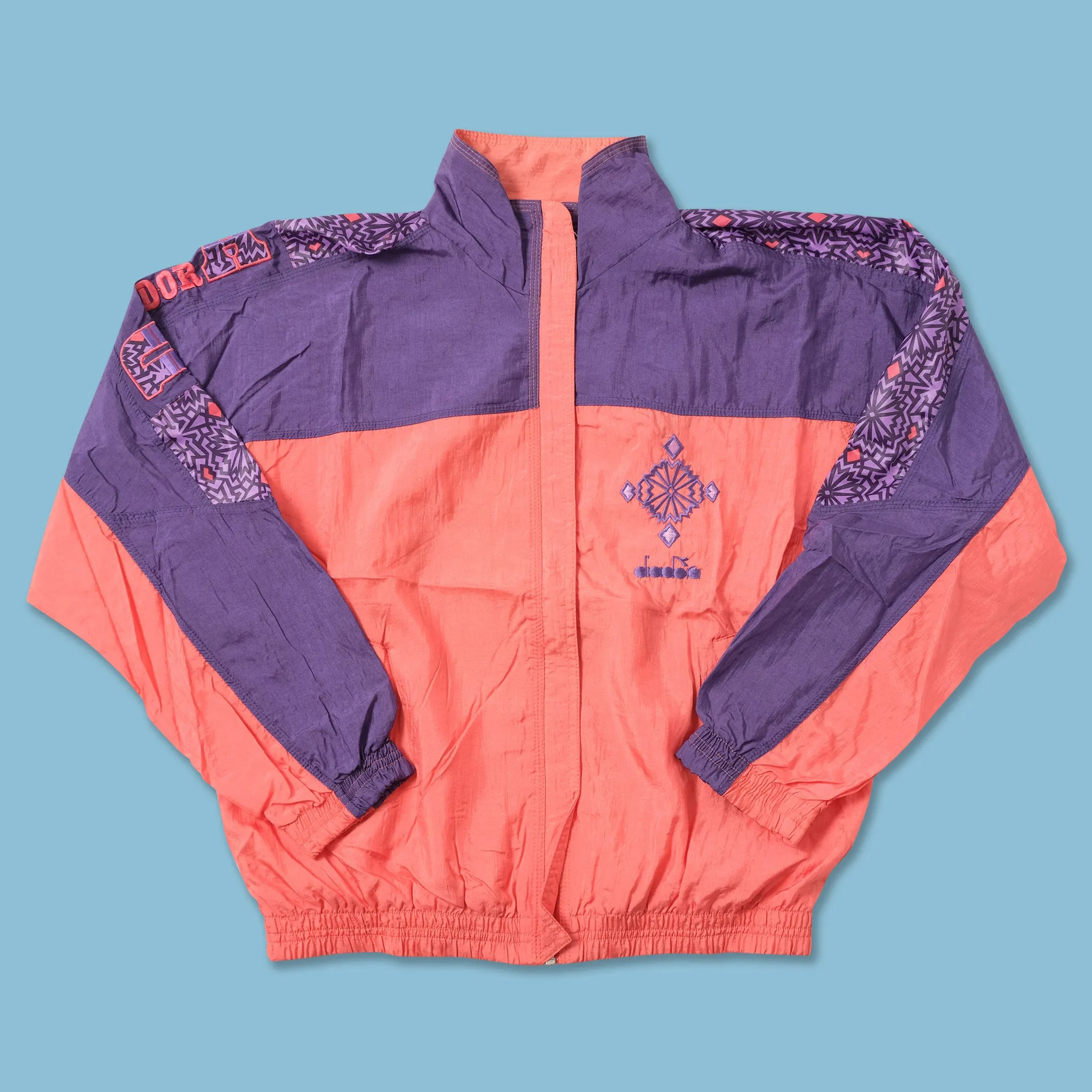 Vintage Diadora Women's Track Jacket Small