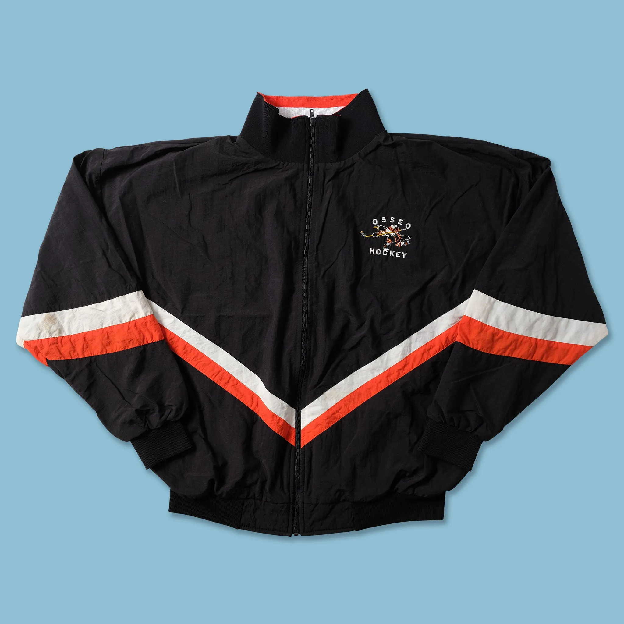 Vintage Oseeo Hockey Track Jacket Large