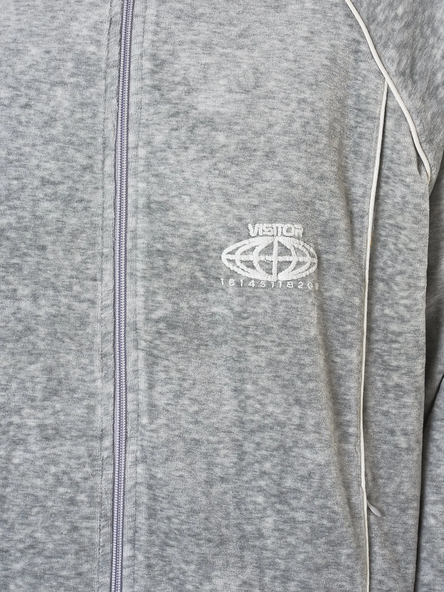 'VOE Enterprise' Velour Track Jacket (VOE16-HEATHER-GREY)