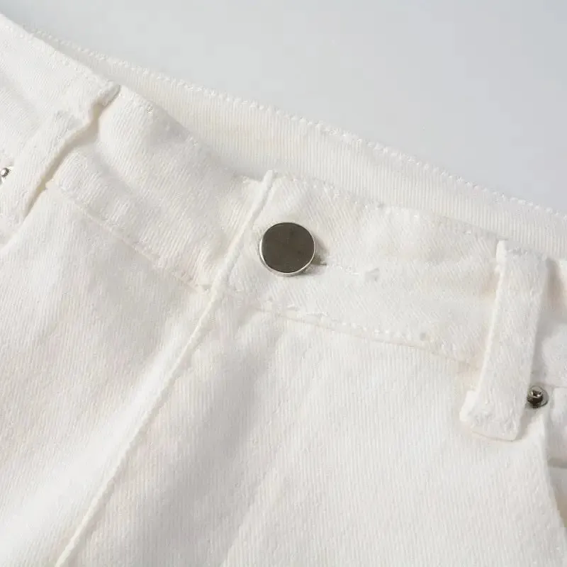 White Jeans Patch Stretch^