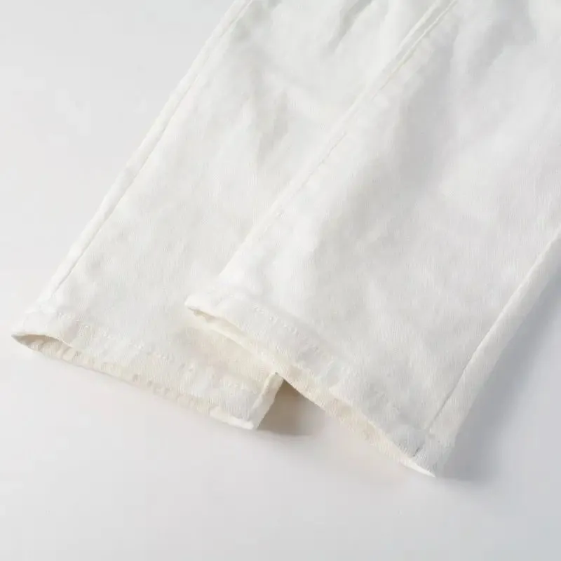 White Jeans Patch Stretch^