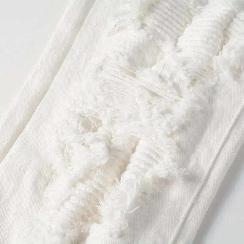 White Jeans Patch Stretch^