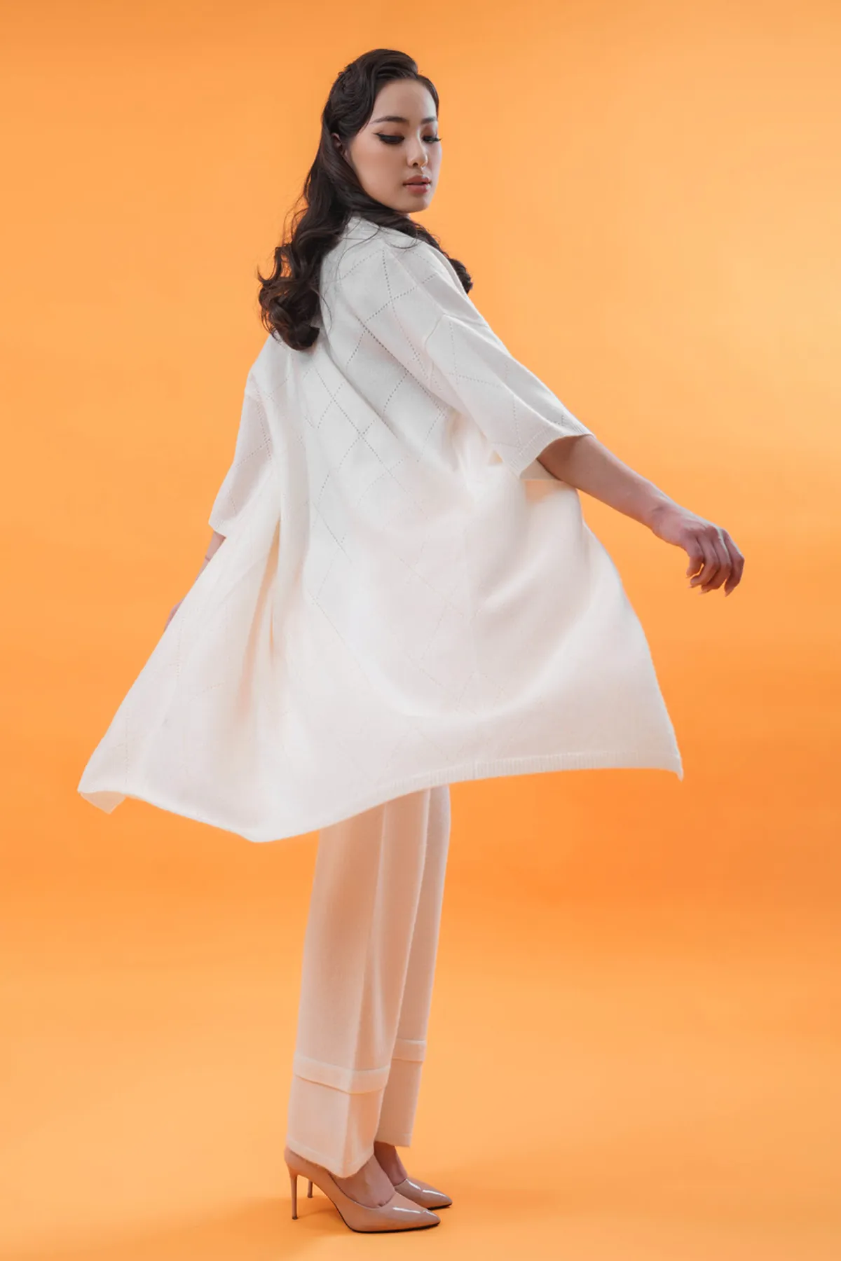 Women's Half Sleeve Cashmere Cardigan