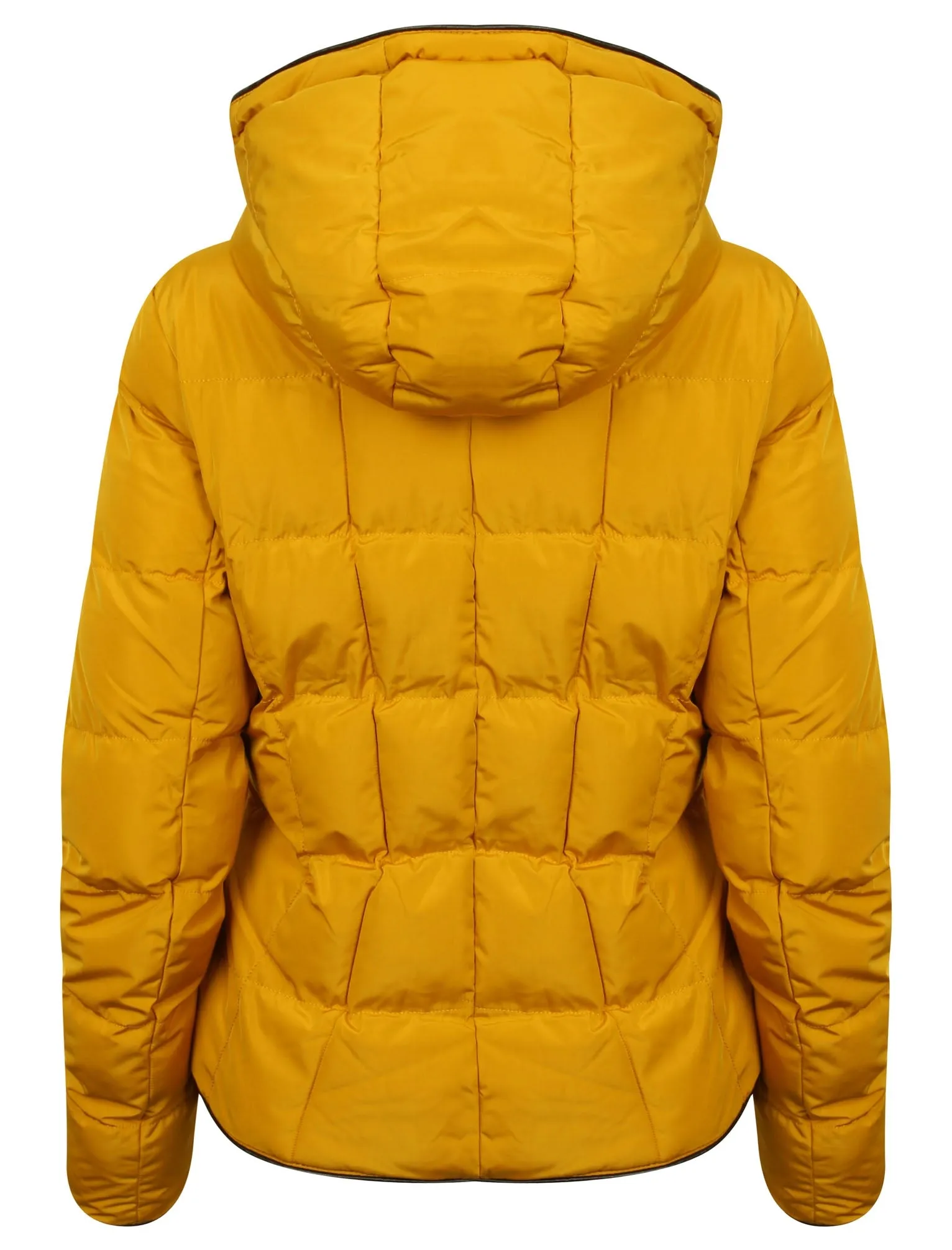 Wookie Quilted Hooded Jacket in Old Gold - Tokyo Laundry