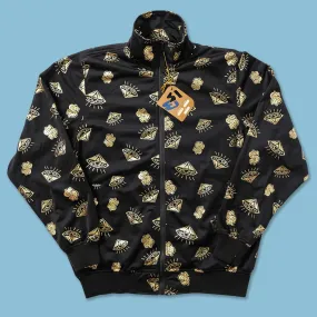 Y2K Raw Blue Track Jacket Medium