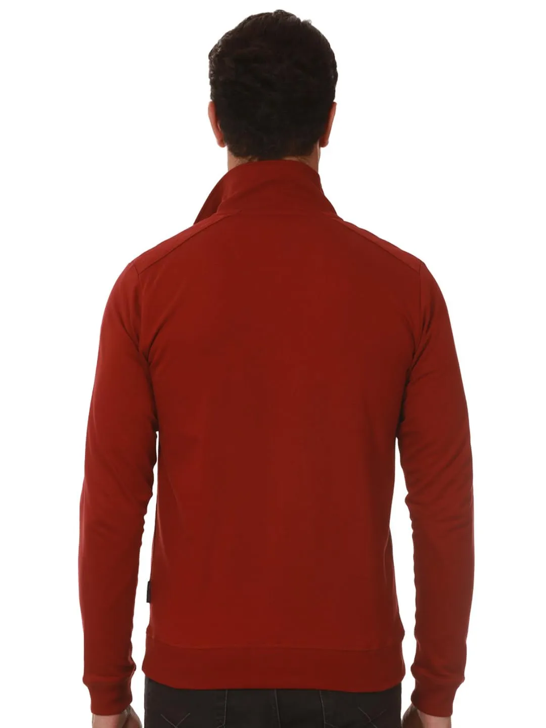 ZUPERB Men's Solid Regular Jacket (MAROON)